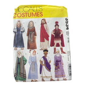 McCalls 3534 Kids Passion Play Biblical Costumes Pattern Size 7-16 Classic UNCUT